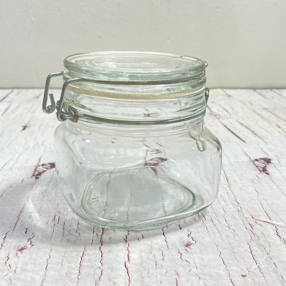 Glass Storage with Rubber Seal Stylish Retro Kitchen Decor Cannisters Craft Stor - Picture 10 of 10